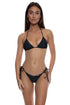 Luli Fama Vibras Seamless Wavy Ruched Back Brazilian Tie Side Bottom